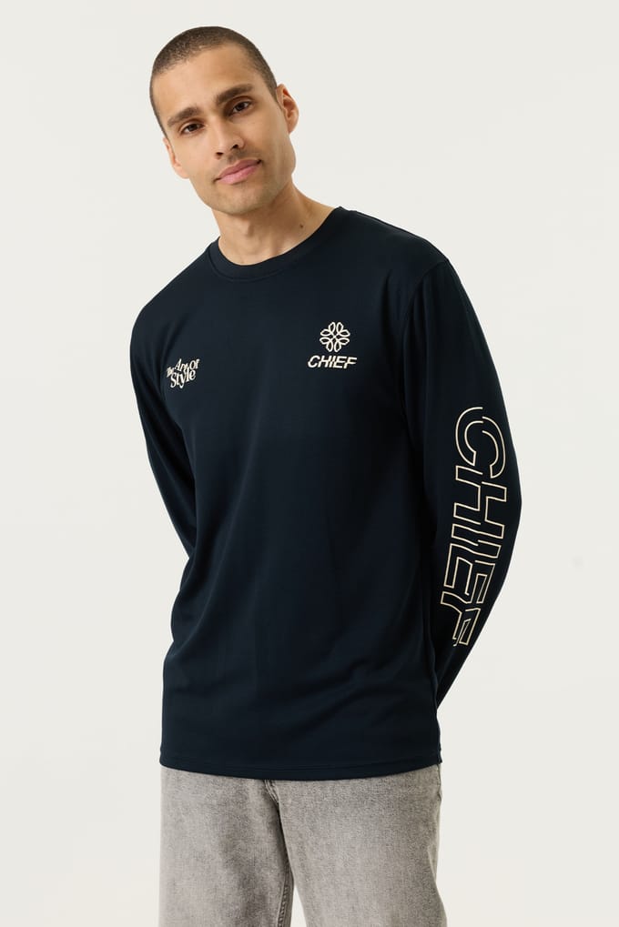 Chief longsleeve zwart