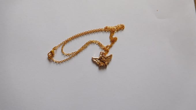 Ketting met hanger Beschermengel goudkleur