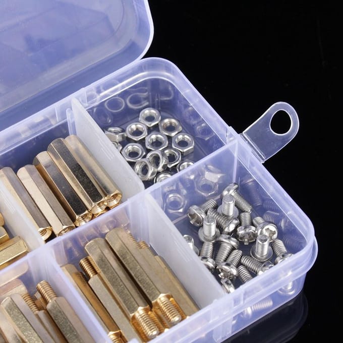 120 Stuks Mannelijk Vrouwelijk M3 Messing Afstandshouder Afstandsstuk PCB Board Schroeven Moer Assortiment