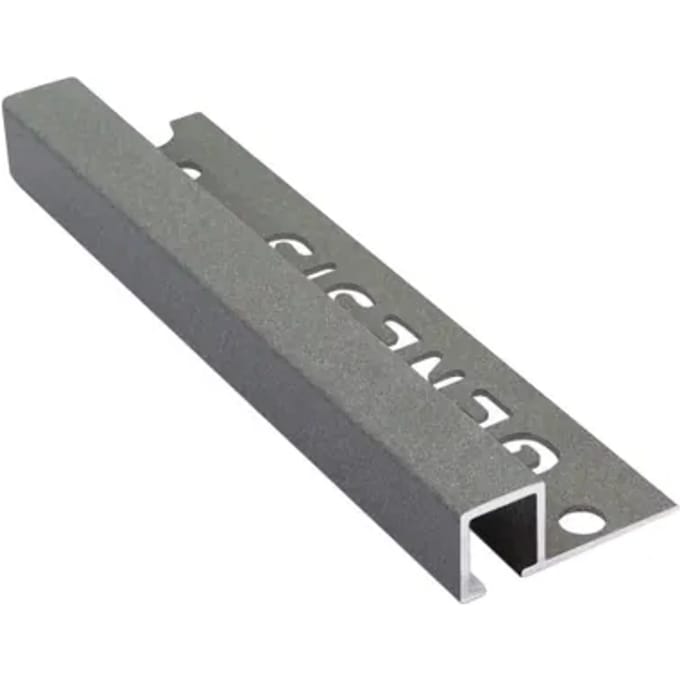 Genesis Plat Profiel - Aluminium Grijs - 12x1,2mm 2,7m