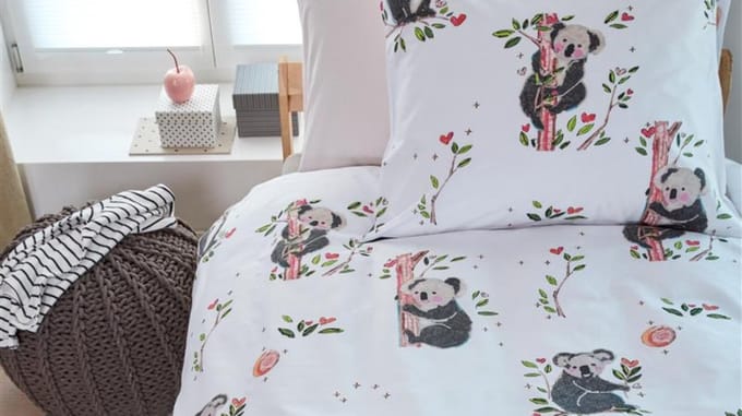 Beddinghouse Kids Sweet Koala Dekbedovertrek - Junior - 120x150 cm - Grijs