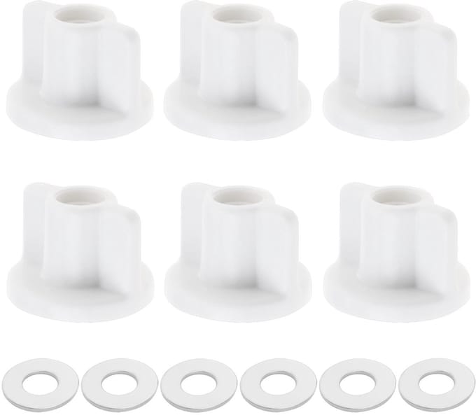 Allecto - Toiletbril Bevestiging - Vervangingsset - Wit - Scharnieren