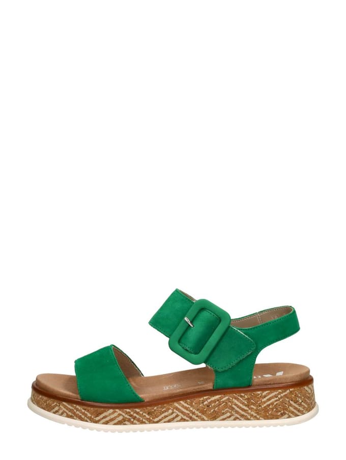 Rieker Sandalen groen Nubuck - Dames - Maat 41