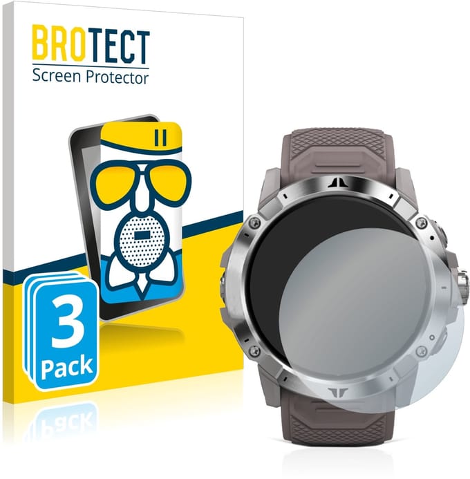 BROTECT - Screenprotector voor Coros Vertix 2 - Folie Beschermfolie Beschermglas matte 3 Stuks