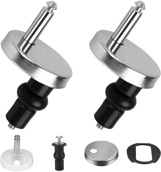 Universele WC Bril Schroeven Top Fix Bevestiging Set met Rubberen Pluggen