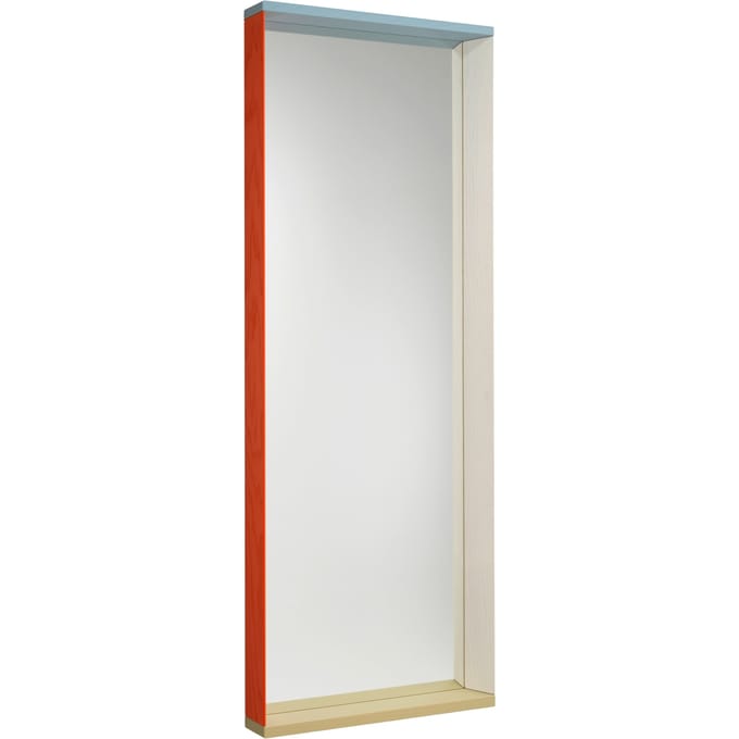 Vitra Colour Frame Spiegel Groot - blauw/oranje