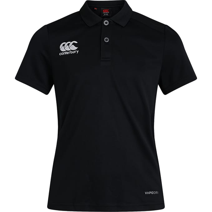 Canterbury Dames/Dames Club Dry Poloshirt (Zwart)