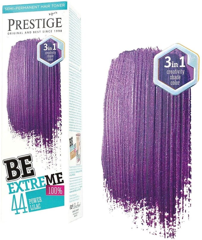 Prestige Power Lilac Paarse Haarverf – Semi-Permanente Haarkleuring Paars – Milde formule zonder Ammoniak, PPD en Peroxide – 100ml