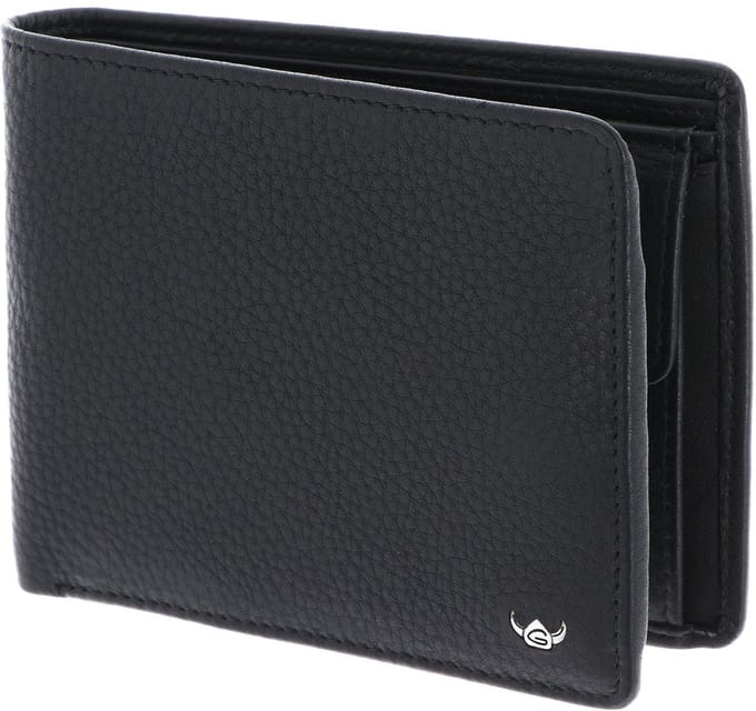 Golden Head Leren portemonnee Capri RFID Protect Scheintasche 1138 Schwarz zwart