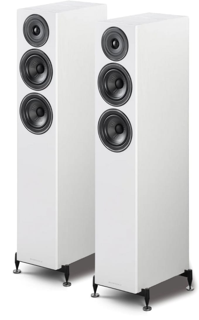 Wharfedale Diamond 12.4 Vloerstaande Speakers - Hifi Stereo Set - Passieve Speakers - 2,5-Weg Luidsprekers - Wit
