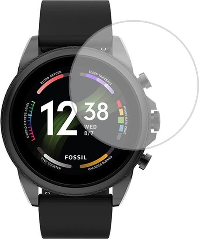 Strap-it Screen protector glas - beschermend glasplaatje geschikt voor Fossil Gen 6 44mm