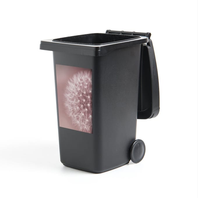 Container sticker Bloemen - Paardenbloem - Roze - 40x60 cm - Kliko sticker