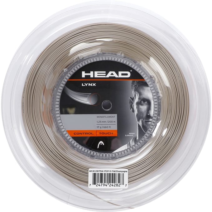 HEAD Lynx Rol Snaren 200m Special Edition-Natuurlijke Kleuren