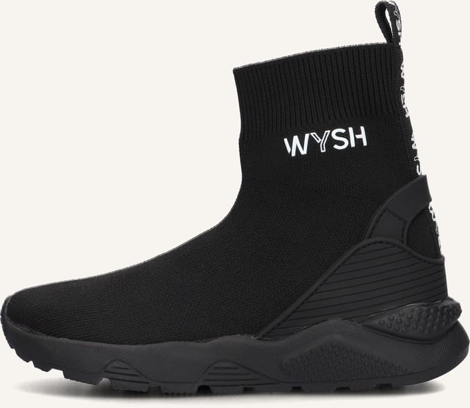 Wysh Jaime Hoge sneakers - Jongens - Zwart - Maat 30