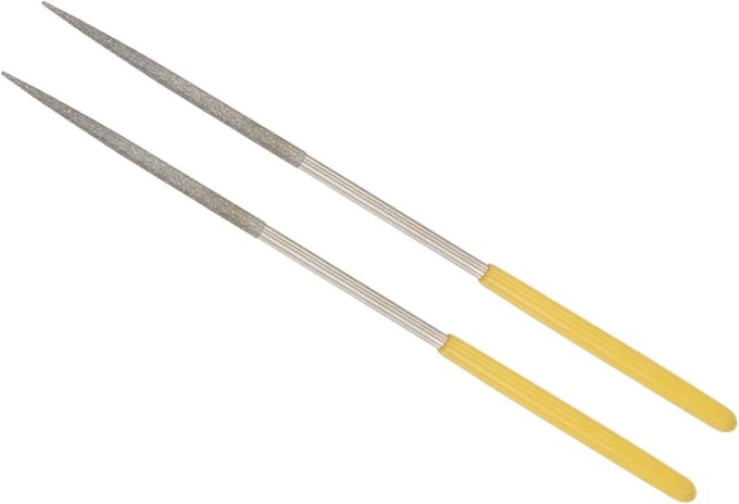 Diamant Naadfile 3mm Steel 140mm Lengte - 2 Stuks voor Metaal Glas Steen