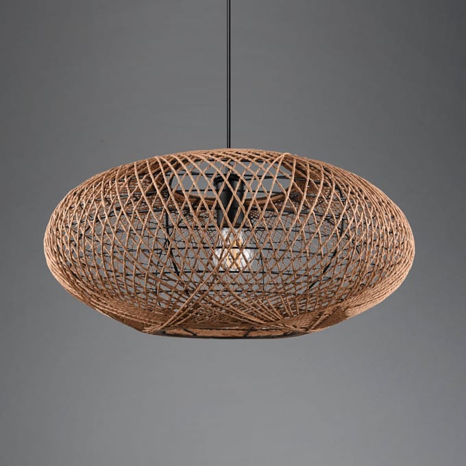 TRIO HEDDA - Hanglamp - Zwart mat - excl. 1x E27 4W - Aanpasbaar in hoogte