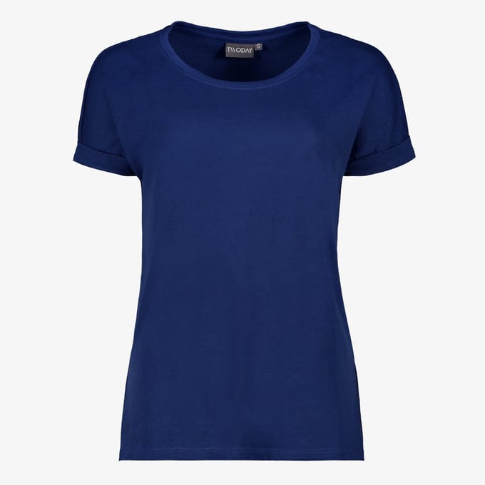 TwoDay dames T-shirt donkerblauw - Maat 3XL
