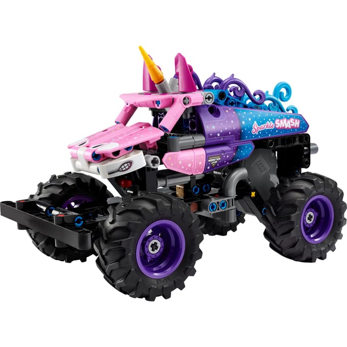 LEGO Technic LEGO® TECHNIC 42220 Monster JAM™ Sparkle Smash™ met terugtrekmotor (42220)