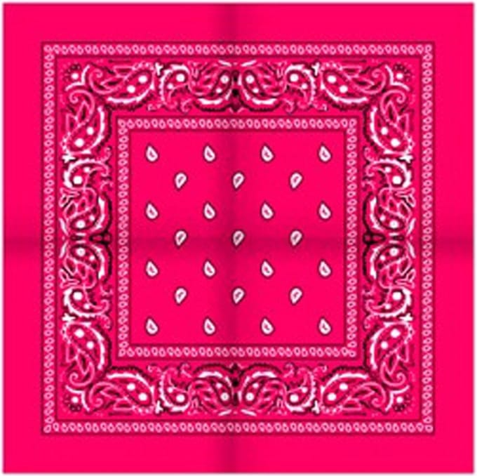 Donkerroze/Fuchsia Boerenzakdoek - 54x54cm