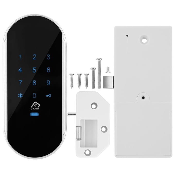 Slim Elektronisch Wachtwoord Gecodeerd Inductief Slot Sauna Gym Locker Kast Inductie Cijferslot white