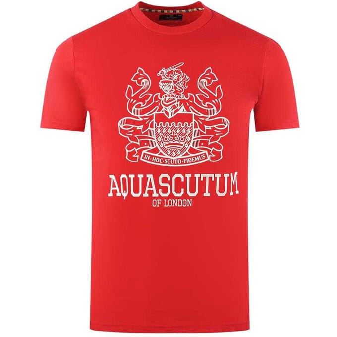 Aquascutum Heren London Aldis T-Shirt (Rood)