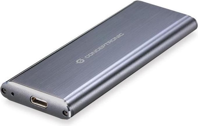 Conceptronic HDE01G behuizing voor opslagstations SDD-behuizing Grijs M.2