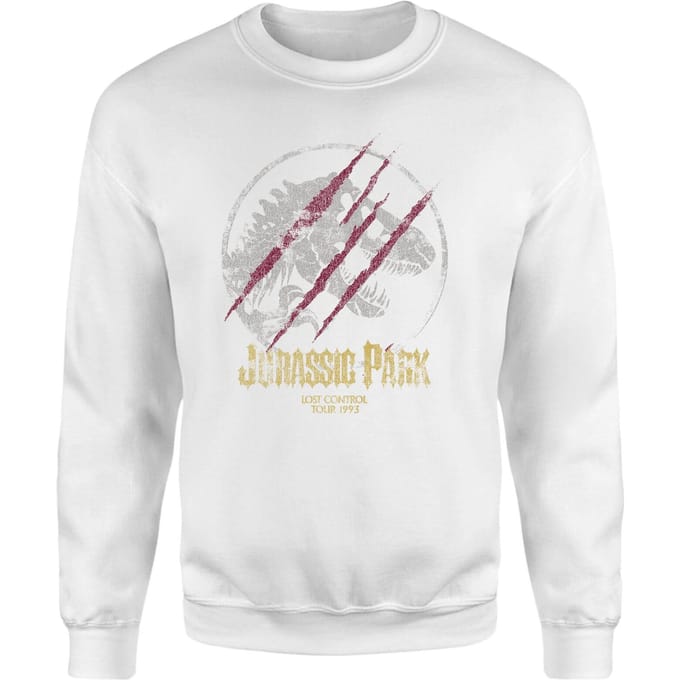 Jurassic Park Lost Control Sweatshirt - White - S