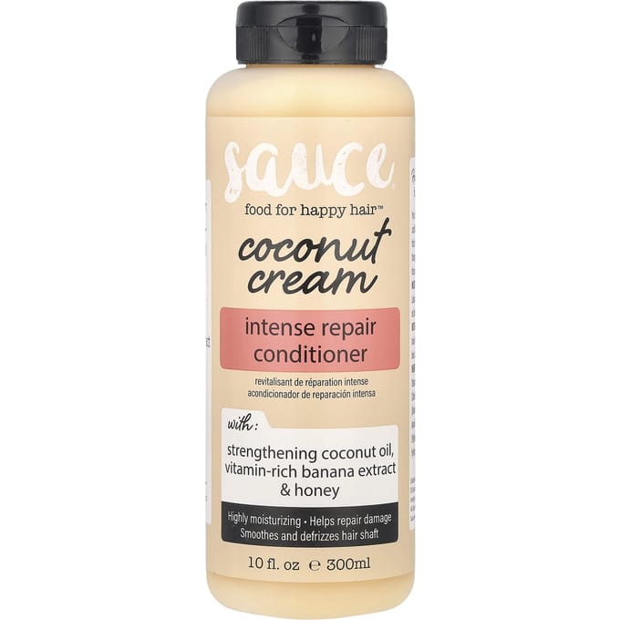 Sauce Beauty, Intense Repair Conditioner, Coconut Cream, 10 fl oz (300 ml) beige