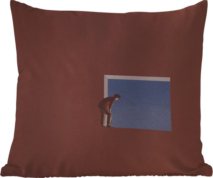 Buitenkussen - Man - Vintage - Design - 45x45 cm - Weerbestendig