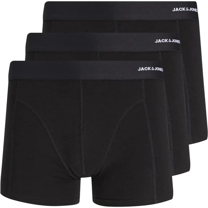 Jack & Jones Boxers - JACBASIC BAMBOO TRUNKS 3 PACK NOOS - S tot XXL - voor Mannen - zwart