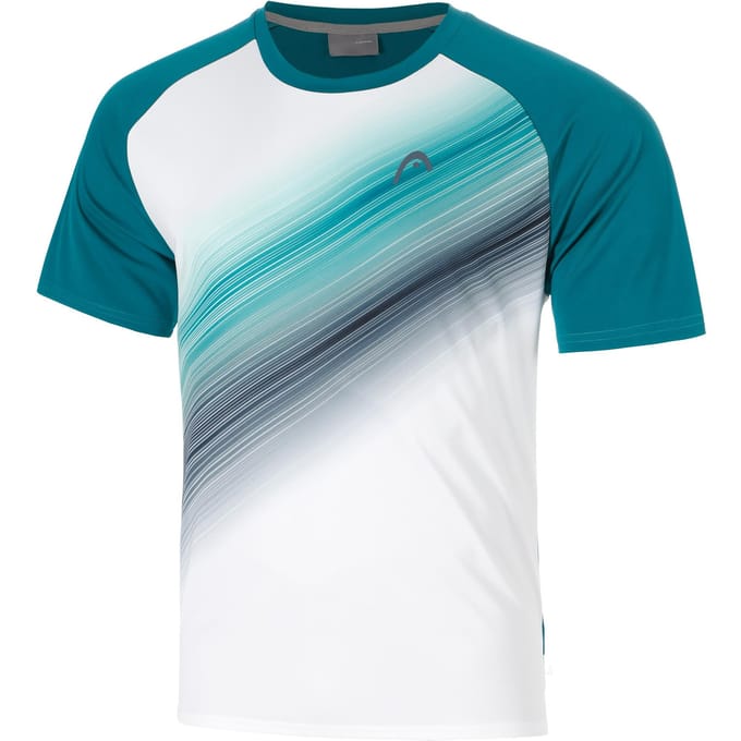 HEAD Topspin T-shirt Heren-donkergroen, wit