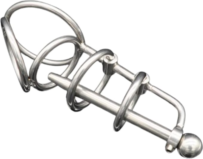 Nooitmeersaai - Peniskooi met dilator - Metaal - Cockring 45mm - pin 8mm