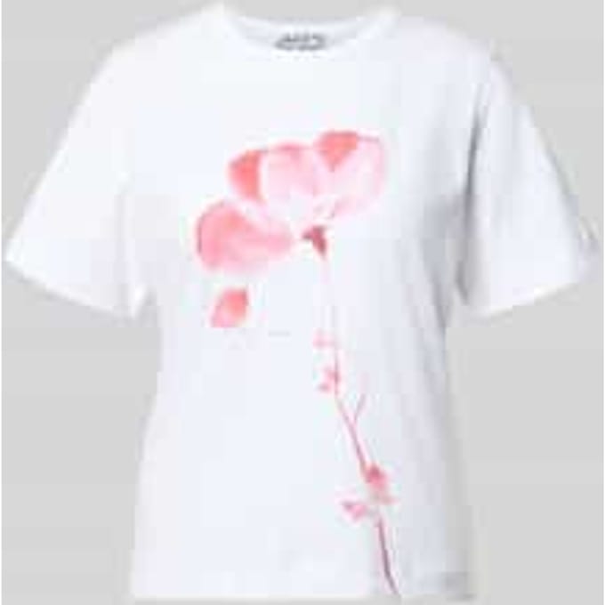 t-shirt met ronde hals en motiefprint