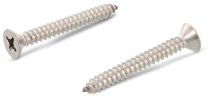 Plaatschroef - Din7982C - Platverzonkenkop - 4.8x70mm - Ph2 - RVS A2