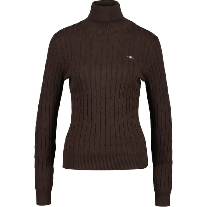 Dames col roulé in stretch katoenzijde Gant