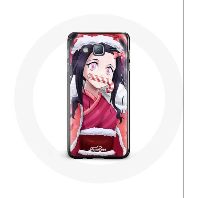 Coque pour Samsung Galaxy J3 2016 Anime Demon Slayer Kamado Nezuko Le jour de Noël 2023