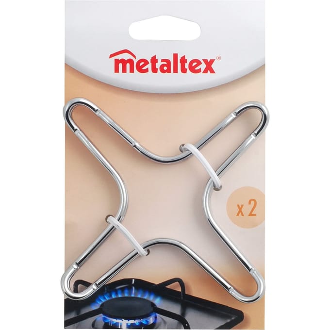 Metaltex - Gaspitverkleiner Set - 2 Stuks - Verchroomd Staal