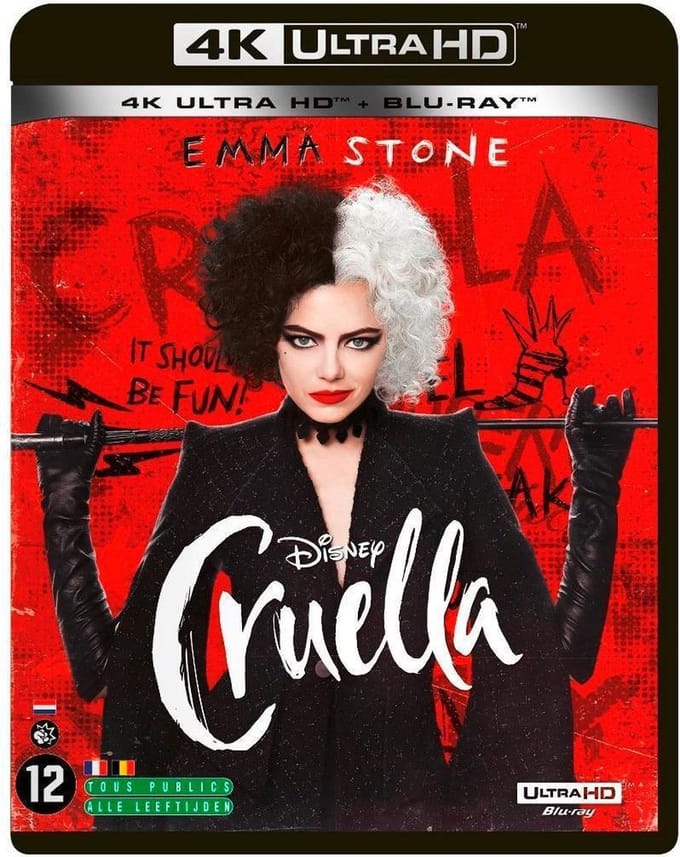 Cruella (4K Ultra HD Blu-ray) (Import geen NL ondertiteling)
