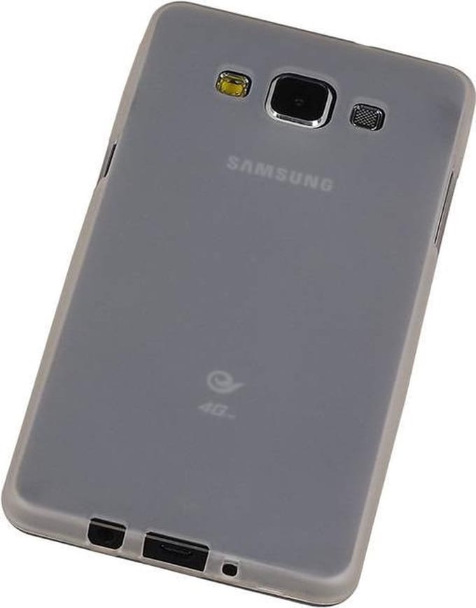 Samsung Galaxy A5 TPU Hoesje Transparant Wit – Back Case Bumper Hoes Cover