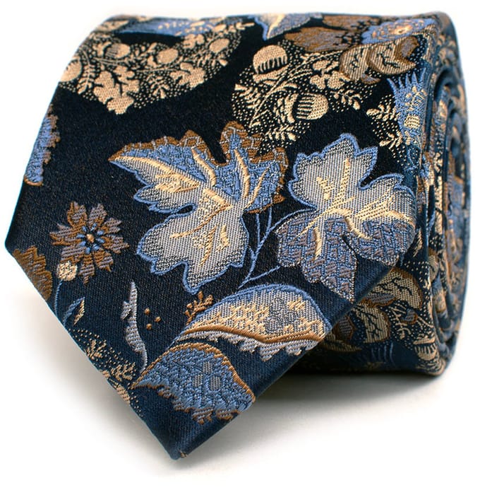 TRESANTI | ARNESANO | Zijden stropdas met bloemen | Multi