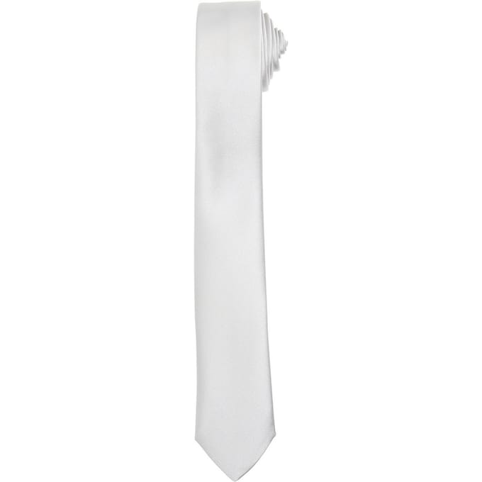Premier Unisex Slanke Stropdas Volwassenen (Zilver)
