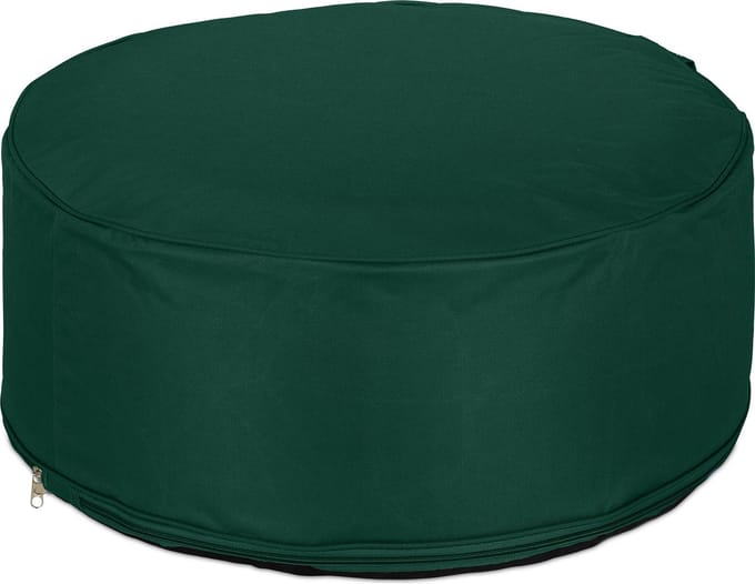 opblaasbare poef - buitenpoef - 26 x 56 cm - outdoor - groen