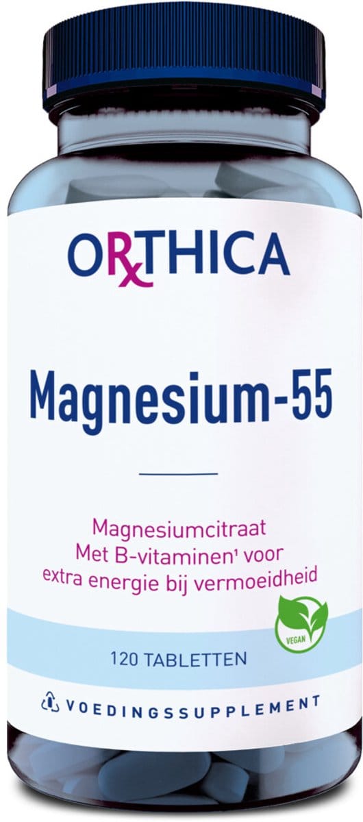 Orthica Magnesium-55 - magnesiumcitraat - 120 kleine tabletten