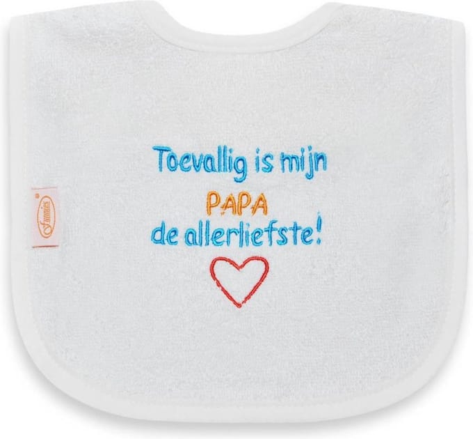 Slab met de tekst: Toevallig is mijn papa de allerliefste.