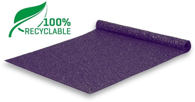 GJ Floors - Glitter loper (recyclebaar) | Paars - Breedte x Lengte: 2 meter / 3 meter
