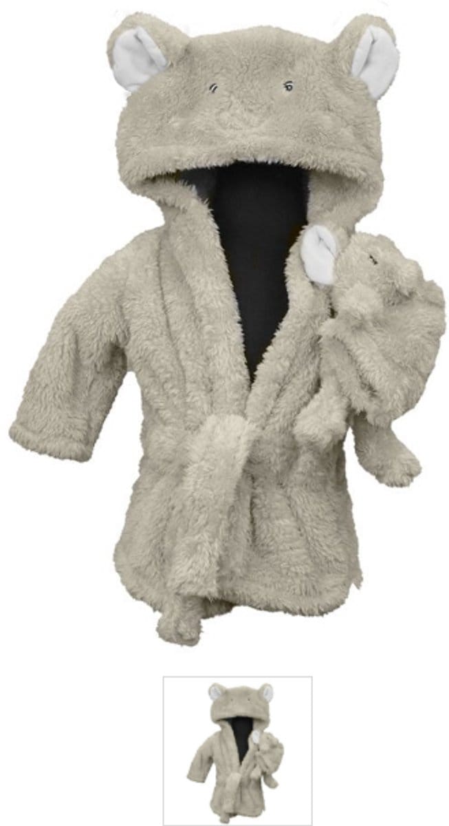 Badjas met olifant, Badjas met knuffel, Kinderbadjas, Cadeau set