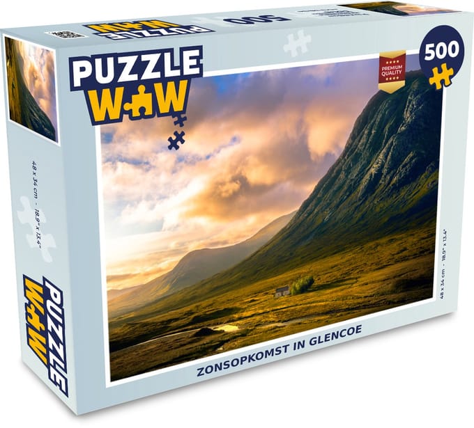 Puzzel Zonsopkomst in Glencoe - Legpuzzel - Puzzel 500 stukjes