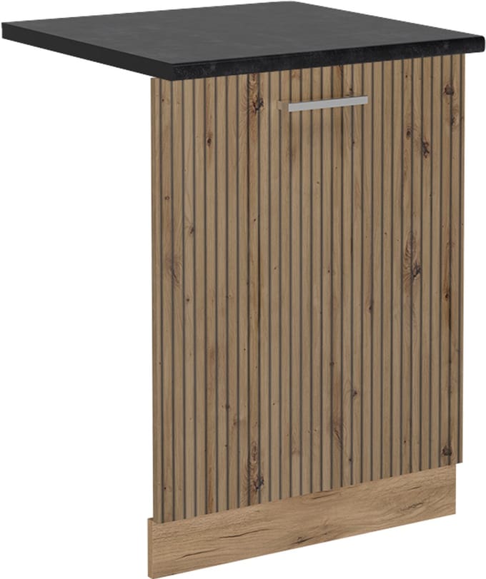 Vicco R-Line Vaatwasserfrontpaneel – 60 cm, WB Antraciet Artisanaal eiken