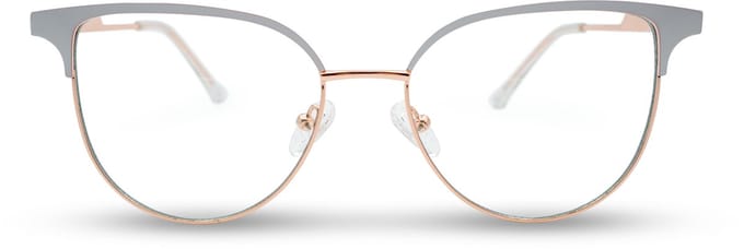 BL Cat Eye Metal White - Blauw licht bril - Blue light glasses - Computer bril