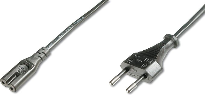 Digitus Apparaat (koud), Stroom Netkabel [1x Apparaatbus C7 - 1x Euro-stekker] 1.80 m Zwart
